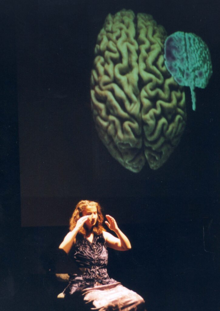 Lori Weidenhammer performing Brain Dress.