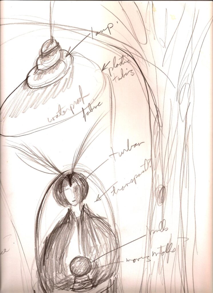 Sketch of Mystic Moth concept.